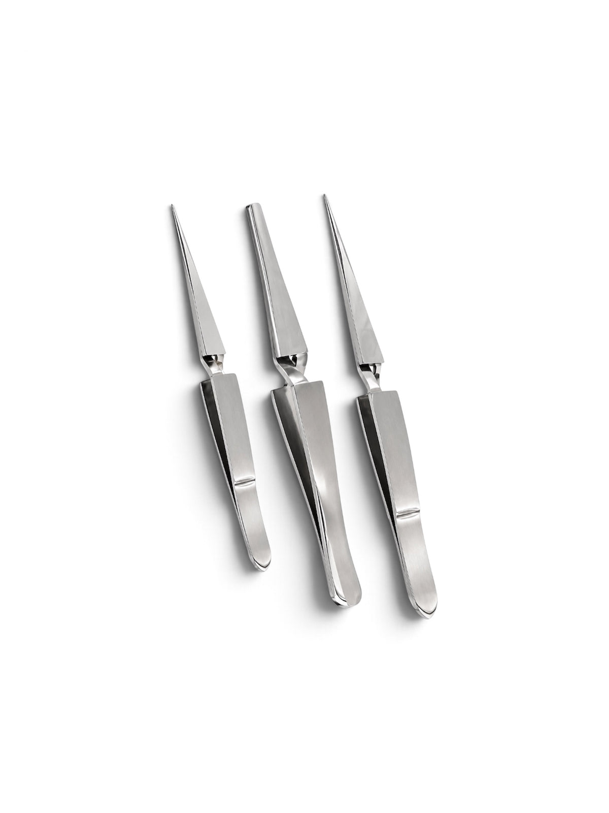 3-Piece Reverse Action Tweezers Set – Pointed & Blunt Tips