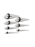 Professional Ear Stretching Taper Set – 9 Pieces | 2mm–25mm | Stainless Steel