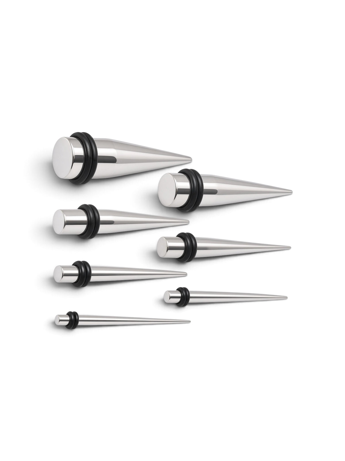 Professional Ear Stretching Taper Set – 9 Pieces | 2mm–25mm | Stainless Steel