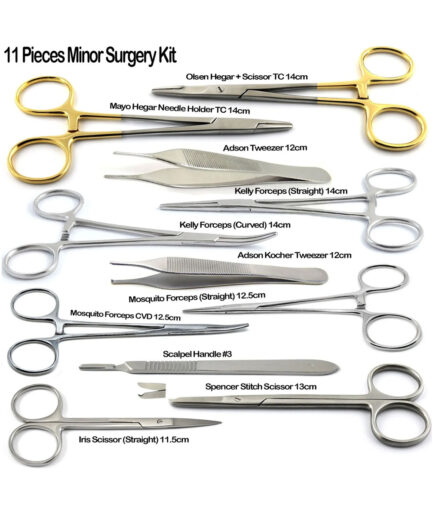 Micro Periodontal Periosteal Oral Surgery Kit Elevators Lucas Curettes Forceps